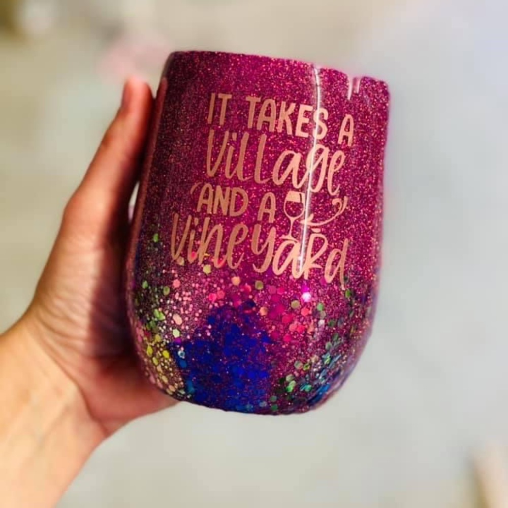 Glitter tumbler